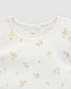 Budget 🧨 Purebaby Rib Short Sleeve Tee - Babies-Kids Forget Me Not Print 😉 -Baby Online store http3A2F2Fstatic.theiconic.com .au2Fp2Fpurebaby 3093 3286331 4