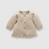 Top 10 🧨 Purebaby Ruffle Cardigan - Babies-Kids Camel Melange 😀