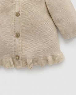 Top 10 🧨 Purebaby Ruffle Cardigan - Babies-Kids Camel Melange 😀 -Baby Online store http3A2F2Fstatic.theiconic.com .au2Fp2Fpurebaby 3114 1086331 4