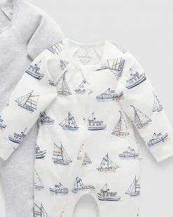Cheap 👍 Purebaby Digital Print Zip Growsuit 2-Pack - Babies Sail Away Print 🔥 -Baby Online store http3A2F2Fstatic.theiconic.com .au2Fp2Fpurebaby 3391 9086051 3