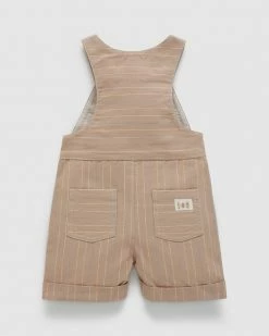 Brand new ⌛ Purebaby Linen Blend Overalls - Babies-Kids Taupe Stripe 💯 -Baby Online store http3A2F2Fstatic.theiconic.com .au2Fp2Fpurebaby 3846 9993731 2