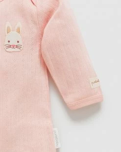 Buy 🔔 Purebaby Pointelle Bunny Growsuit - Babies Peach 🤩 -Baby Online store http3A2F2Fstatic.theiconic.com .au2Fp2Fpurebaby 3857 9086331 4