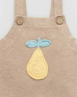 Best Pirce ⭐ Purebaby Knitted Overalls - Babies Taupe Melange ✔️ -Baby Online store http3A2F2Fstatic.theiconic.com .au2Fp2Fpurebaby 3859 3586331 5