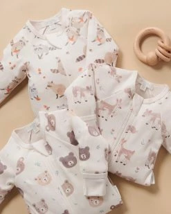 Best Pirce 😍 Purebaby Printed Zip Growsuit - Babies Little Raccoon Print 🌟 -Baby Online store http3A2F2Fstatic.theiconic.com .au2Fp2Fpurebaby 3870 2326151 5