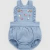 Deals ❤️ Purebaby Chambray Bodysuit - Babies Mid Blue Chambray 👏