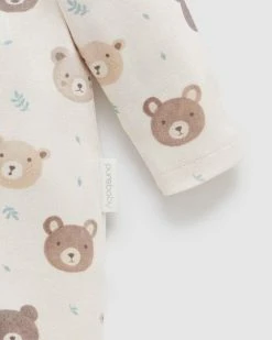 New 🥰 Purebaby Printed Zip Growsuit - Babies Moody Bear Print ❤️ -Baby Online store http3A2F2Fstatic.theiconic.com .au2Fp2Fpurebaby 3877 0226151 3