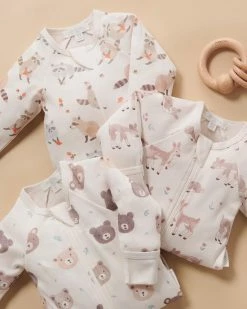 New 🥰 Purebaby Printed Zip Growsuit - Babies Moody Bear Print ❤️ -Baby Online store http3A2F2Fstatic.theiconic.com .au2Fp2Fpurebaby 3877 0226151 5