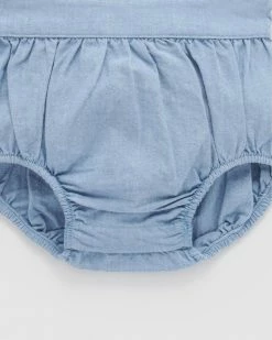 Deals ❤️ Purebaby Chambray Bodysuit - Babies Mid Blue Chambray 👏 -Baby Online store http3A2F2Fstatic.theiconic.com .au2Fp2Fpurebaby 3886 0386331 3