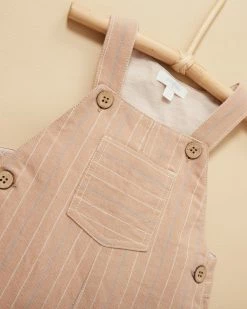 Brand new ⌛ Purebaby Linen Blend Overalls - Babies-Kids Taupe Stripe 💯 -Baby Online store http3A2F2Fstatic.theiconic.com .au2Fp2Fpurebaby 3886 9993731 7