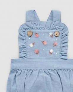Deals ❤️ Purebaby Chambray Bodysuit - Babies Mid Blue Chambray 👏 -Baby Online store http3A2F2Fstatic.theiconic.com .au2Fp2Fpurebaby 3909 0386331 6