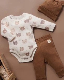 Outlet 👏 Purebaby 3-Piece Gift Set - Babies Moody Bear Print 👏 -Baby Online store http3A2F2Fstatic.theiconic.com .au2Fp2Fpurebaby 3922 9226151 5