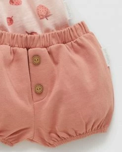 Brand new 🥰 Purebaby Strawberry 2-Piece Set - Babies Strawberry Delight Print 😉 -Baby Online store http3A2F2Fstatic.theiconic.com .au2Fp2Fpurebaby 3954 0632731 4