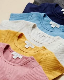 Promo ✔️ Purebaby Rib Short Sleeve Bodysuit - Babies Winter Navy 👏 -Baby Online store http3A2F2Fstatic.theiconic.com .au2Fp2Fpurebaby 3989 0418531 5