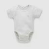 Best deal 🎉 Purebaby Rib Short Sleeve Bodysuit - Babies Wheat Melange 🔔