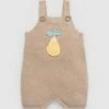Best Pirce ⭐ Purebaby Knitted Overalls - Babies Taupe Melange ✔️
