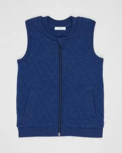 New ✨ Purebaby Quilted Vest - Kids Captain Melange 🌟
