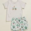 Cheap ✨ Purebaby Tee & Bloomer Set - Babies Potting Print 💯