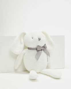 Promo 😀 Purebaby Knitted Rabbit White 🛒