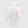 Deals ⭐ Purebaby 4-Pack Zip Growsuit - Babies Pale Pink Pack 😀