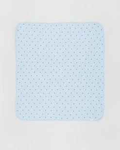 New ❤️ Purebaby Bunny Rug Solid Blue Leaf 🤩