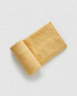 Hot Sale 💯 Purebaby Crinkle Muslin Blanket - Babies Gold 🛒
