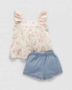 Best reviews of 🌟 Purebaby Island Floral Set - Babies-Kids Pussy Willow Print 👏