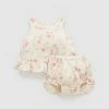 Cheap ✨ Purebaby Ruffle Set - Babies Pussy Willow Print ⌛