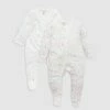 Cheap 🌟 Purebaby 2-Pack Zip Growsuit - Babies Meadow Print ✔️