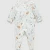 Cheap ✔️ Purebaby Zip Growsuit - Babies Eucalyptus Friends ⭐