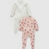 Flash Sale 🌟 Purebaby 2-Pack Zip Growsuit - Babies Strawberry Delight Print 🔔