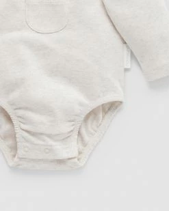 Outlet ✔️ Purebaby Posie LS Bodysuit - Babies Grey 🛒 -Baby Online store http3A2F2Fstatic.theiconic.com .au2Fp2Fpurebaby 5364 7468341 4