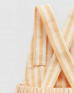 Coupon 💯 Purebaby Linen Blend Romper - Babies Golden Stripe 🎁 -Baby Online store http3A2F2Fstatic.theiconic.com .au2Fp2Fpurebaby 5389 1000741 6