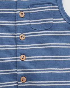 New 👍 Purebaby Beach Time Onesie - Babies-Kids Deep Sea Stripe ⭐ -Baby Online store http3A2F2Fstatic.theiconic.com .au2Fp2Fpurebaby 5399 4104731 5