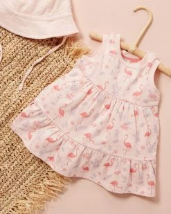 Coupon 🔥 Purebaby Easy 👗 Dress - Babies-Kids Flamingo Print 🤩 -Baby Online store http3A2F2Fstatic.theiconic.com .au2Fp2Fpurebaby 5405 7004731 5