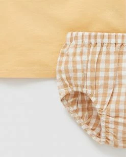 Buy 😀 Purebaby Gingham Set - Babies Bronze Gingham 😀 -Baby Online store http3A2F2Fstatic.theiconic.com .au2Fp2Fpurebaby 5406 1004731 4