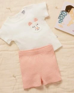 Brand new 🛒 Purebaby Rib Short PJ Set - Babies-Kids Orange Stripe 🛒 -Baby Online store http3A2F2Fstatic.theiconic.com .au2Fp2Fpurebaby 5420 6899641 5