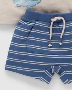 Cheapest 😀 Purebaby Whale Pod Set - Babies-Kids Deep Sea Stripe ✨ -Baby Online store http3A2F2Fstatic.theiconic.com .au2Fp2Fpurebaby 5425 7899641 3