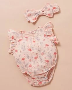 Outlet 😀 Purebaby Flutter Bodysuit - Babies Flamingo Print 🎁 -Baby Online store http3A2F2Fstatic.theiconic.com .au2Fp2Fpurebaby 5460 6004731 6