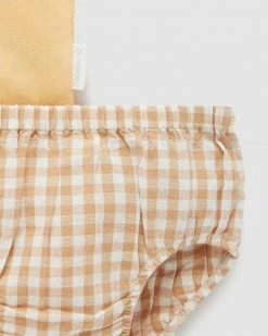 Buy 😀 Purebaby Gingham Set - Babies Bronze Gingham 😀 -Baby Online store http3A2F2Fstatic.theiconic.com .au2Fp2Fpurebaby 5477 1004731 3