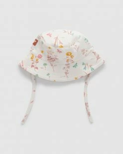 Promo 🎁 Purebaby Garden Bucket Hat - Babies Herb Print 🎁
