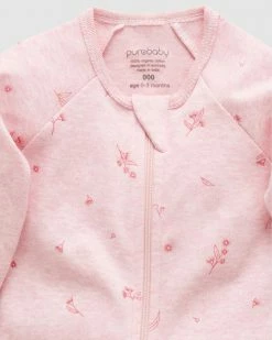 Cheap 🛒 Purebaby Zip Growsuit - Babies Peony Blossom 🎉 -Baby Online store http3A2F2Fstatic.theiconic.com .au2Fp2Fpurebaby 5682 4268341 3