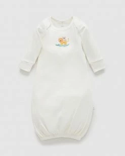 Flash Sale 🥰 Purebaby Embroidered Sleepsuit - Babies Menagerie 🥰