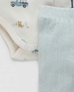 Promo 🔥 Purebaby 2 Piece Gift Pack - Babies Garden Patch Print 🧨 -Baby Online store http3A2F2Fstatic.theiconic.com .au2Fp2Fpurebaby 5766 8186331 3