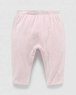 Buy 🎁 Purebaby Velour Softy Pants - Babies Pale Pink Melange ⭐