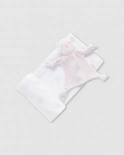 Best Sale 😉 Purebaby Bunny Rug Snookie Pack Pale Pink Tree 🤩
