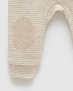 Promo 💯 Purebaby Knee Patch Leggings - Babies Biscuit Mini Stripe ❤️ -Baby Online store http3A2F2Fstatic.theiconic.com .au2Fp2Fpurebaby 6758 8426151 4