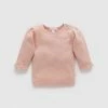 Best Sale ✨ Purebaby Pointelle Rib Layering Top - Babies-Kids Peach 🛒