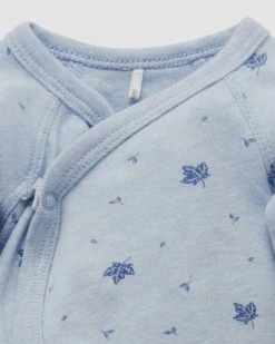 New 🥰 Purebaby Premi Crossover LS Growsuit - Babies Pale Blue Leaf ⭐ -Baby Online store http3A2F2Fstatic.theiconic.com .au2Fp2Fpurebaby 7182 669038 3