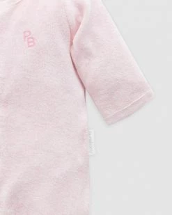 Best Pirce 😀 Purebaby Velour Growsuit - Babies Pale Pink Melange 😀 -Baby Online store http3A2F2Fstatic.theiconic.com .au2Fp2Fpurebaby 7202 0088121 3