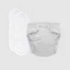 Buy 🧨 Purebaby Reusable Nappy Starter Kit with 2 Pads - Babies Pale Grey ❤️